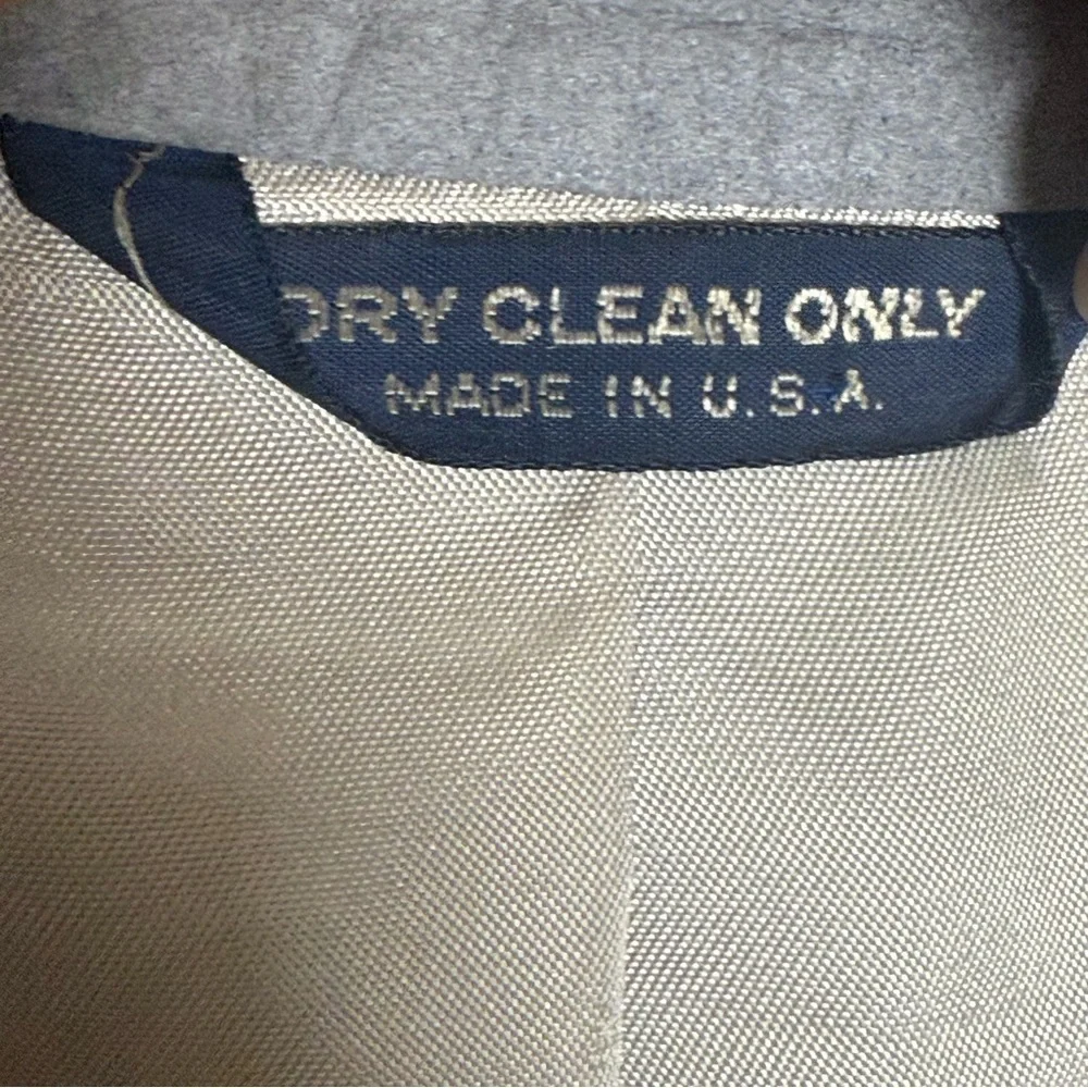 Kuppenheimer Men's Gray Prima Suede 2 Button Single Breasted Blazer Size 42 R